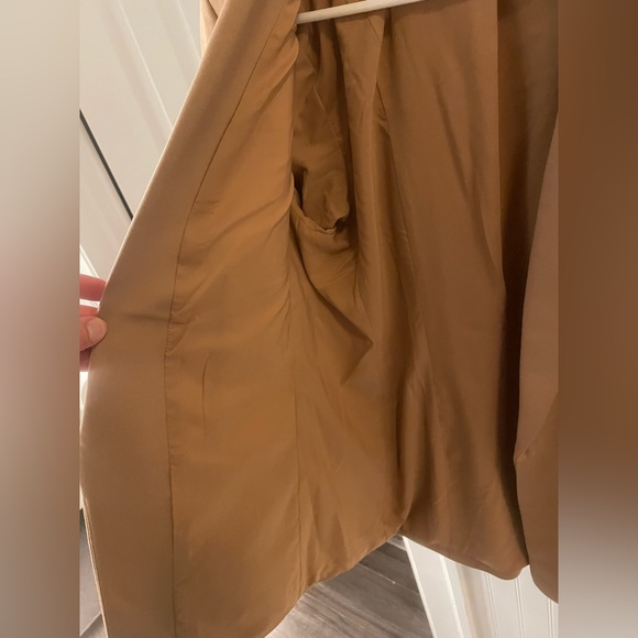 Express luxe open lapel women’s blazer beige size L - Picture 5 of 6